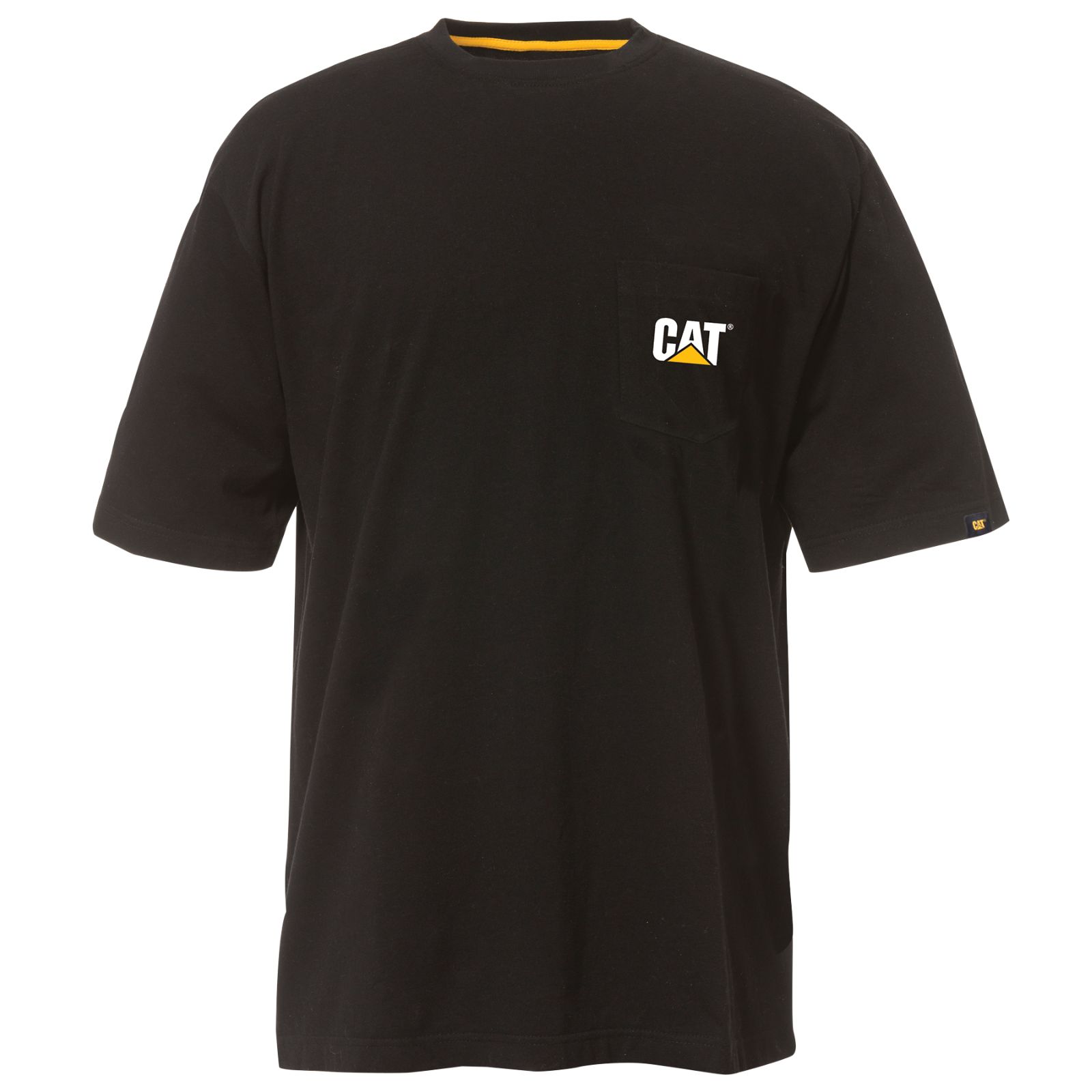 Caterpillar T-Shirts UAE - Caterpillar Trademark Pocket Mens - Black BNMPYT876